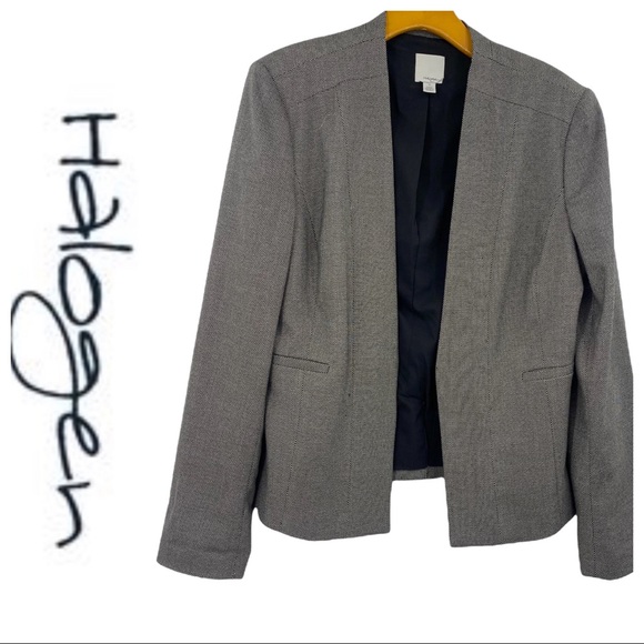 Halogen Jackets & Blazers - 💕 Halogen Gray Black Tweed Blazer